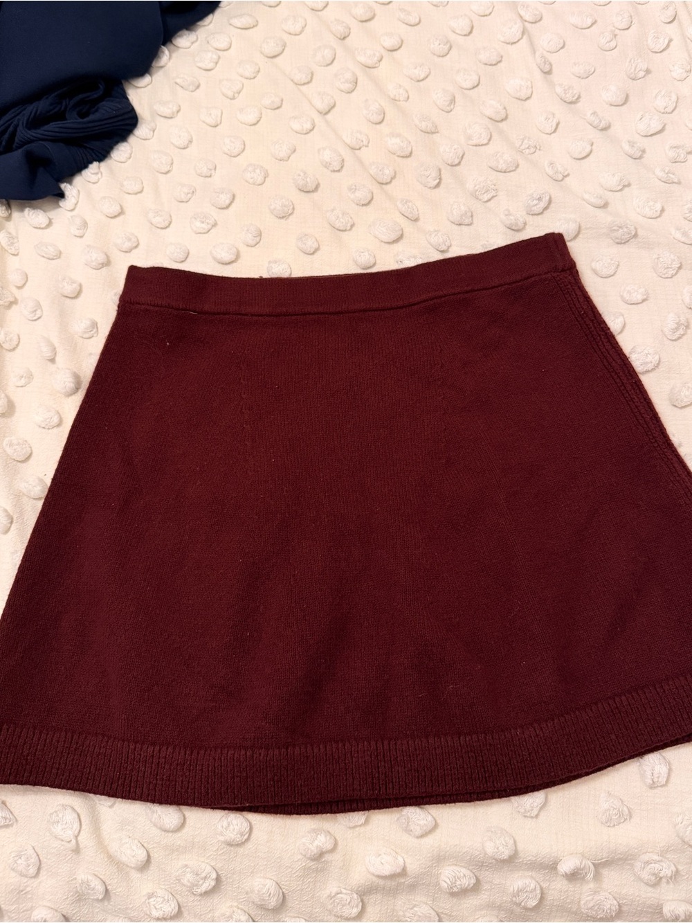 Banana Republic Burgundy Mini Knit Skirt